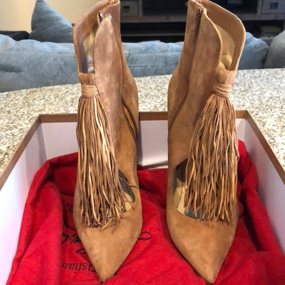 Suede Christian Louboutin Booties Size 42